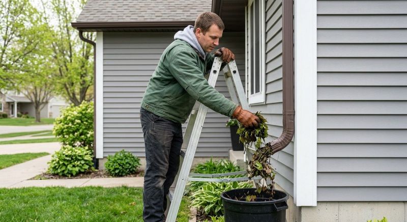 Downspout Blockage Removal in Frederick, MD