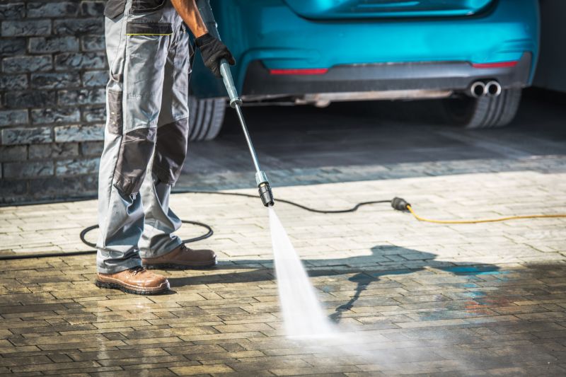 Driveway Cleaning Process