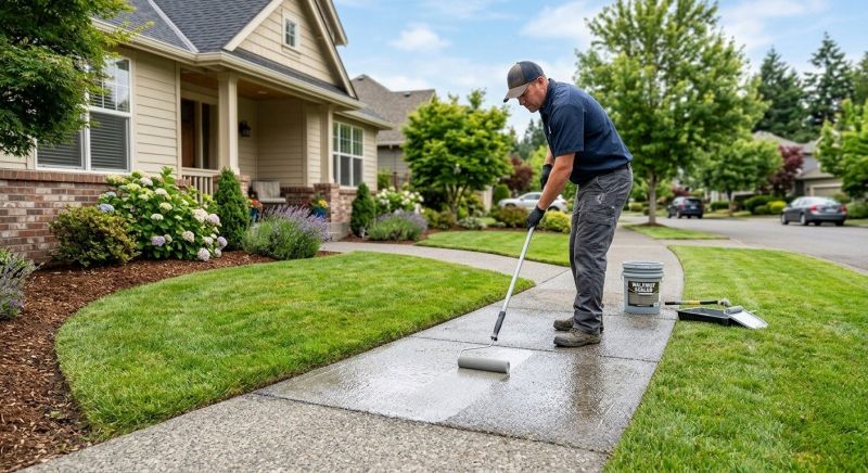 Sidewalk Concrete Sealing in Puyallup, WA